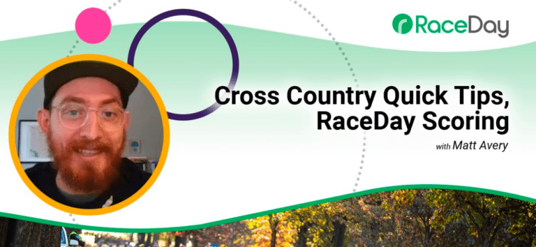 Cross Country Quick Tips RaceDay Scoring RunSignup