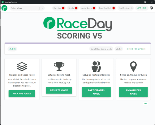 RaceDay Scoring Version 5