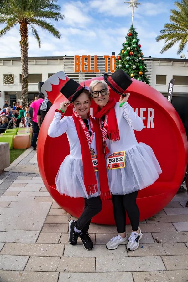 Image of attendees in winter attire at an Apex Promoz & the Bell Tower Shops event