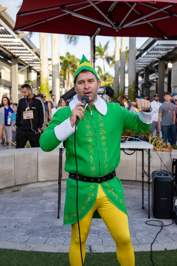 Image of John Bodner dressed as an elf at event