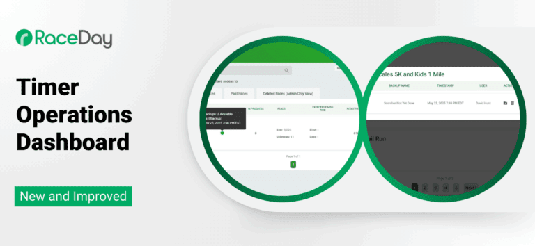 RunSignup New Timer Dashboar