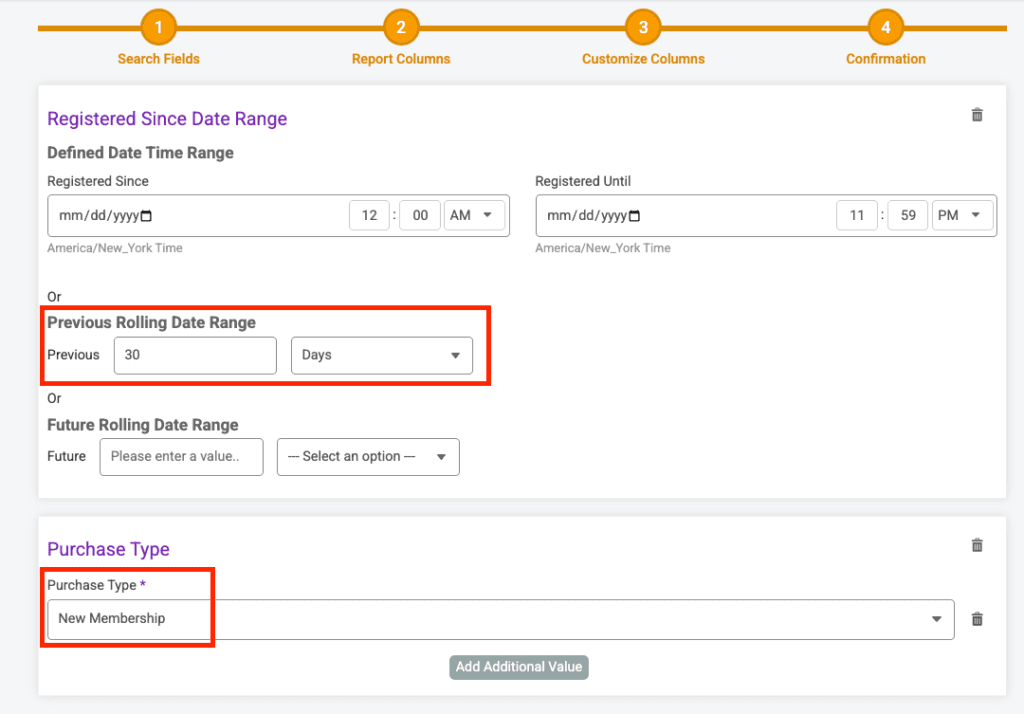 Space Coast Runners new memberships Reports screenshot