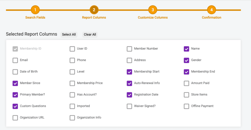 Richmond Triathlon Club memberships saved report screenshot