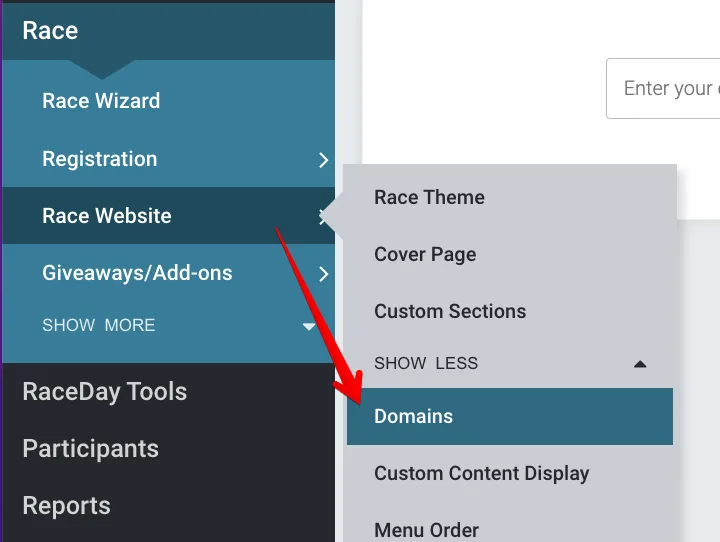 Custom Domains on rach dashboard