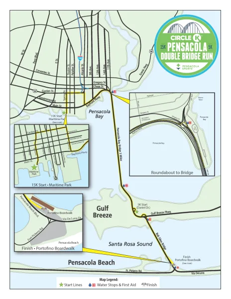 Pensacola Sports course map