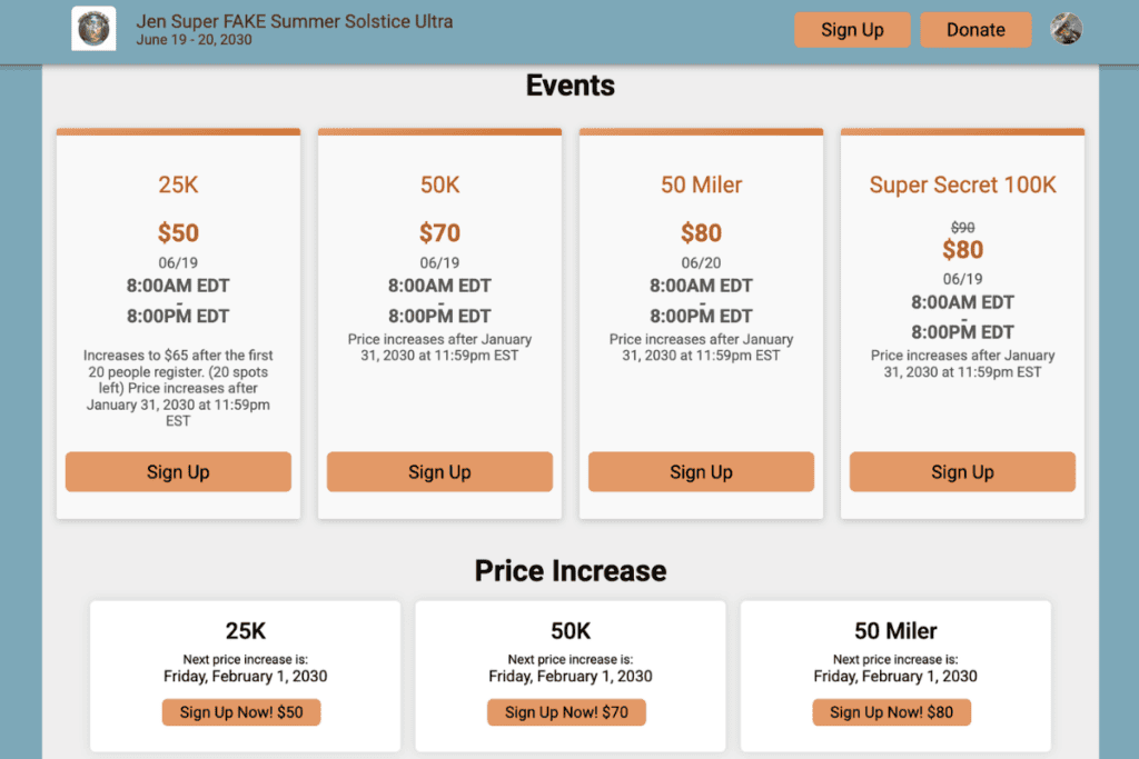 price increase component 