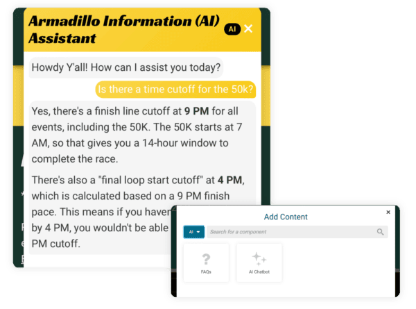 AI Chatbot for Race Websites